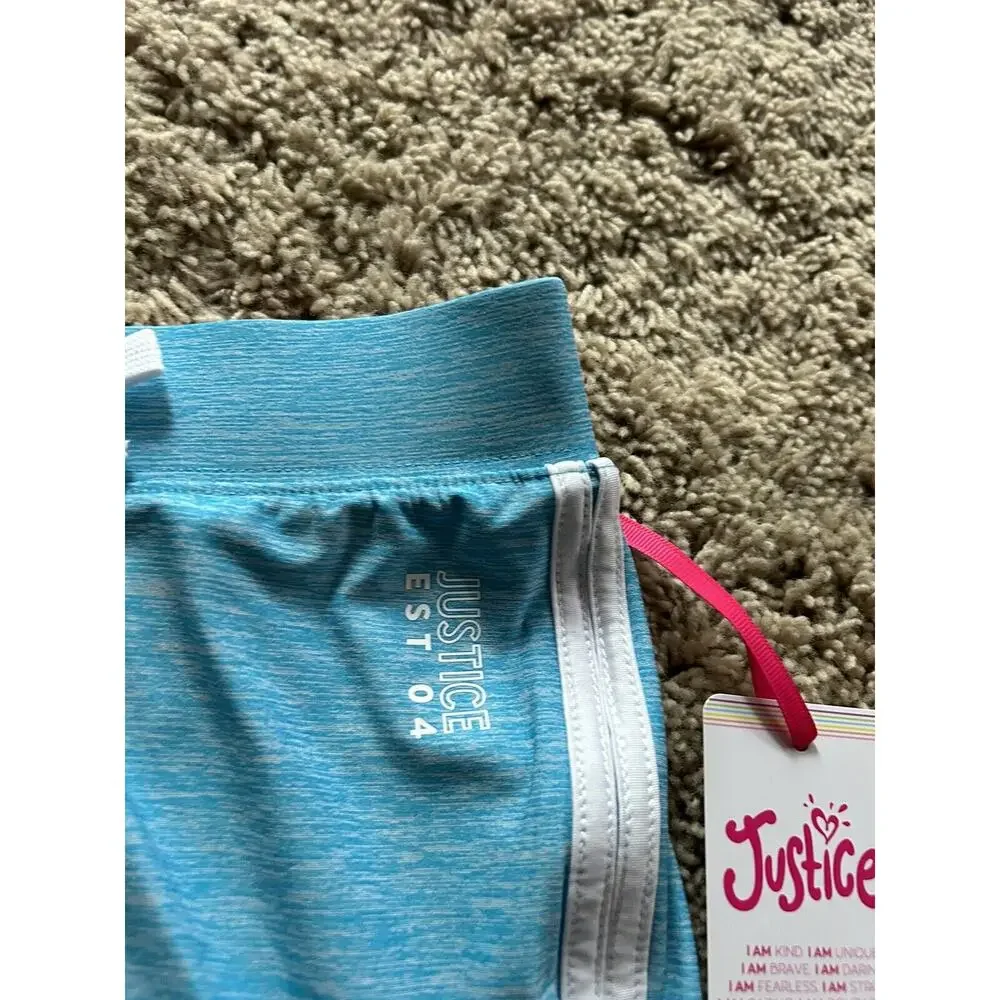 LOT of 3 JUSTICE size 7/8 DOLPHIN SHORTS Pink Blue Black NEW WITH TAGS Q24